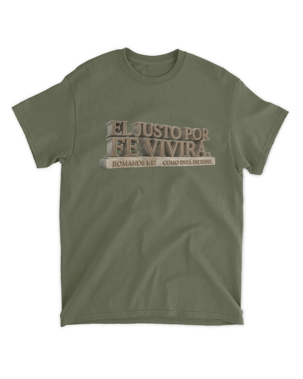 Camiseta El justo por la fé vivirá, Romanos 1:17