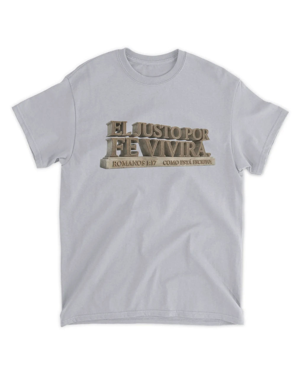 Camiseta El justo por la fé vivirá, Romanos 1:17