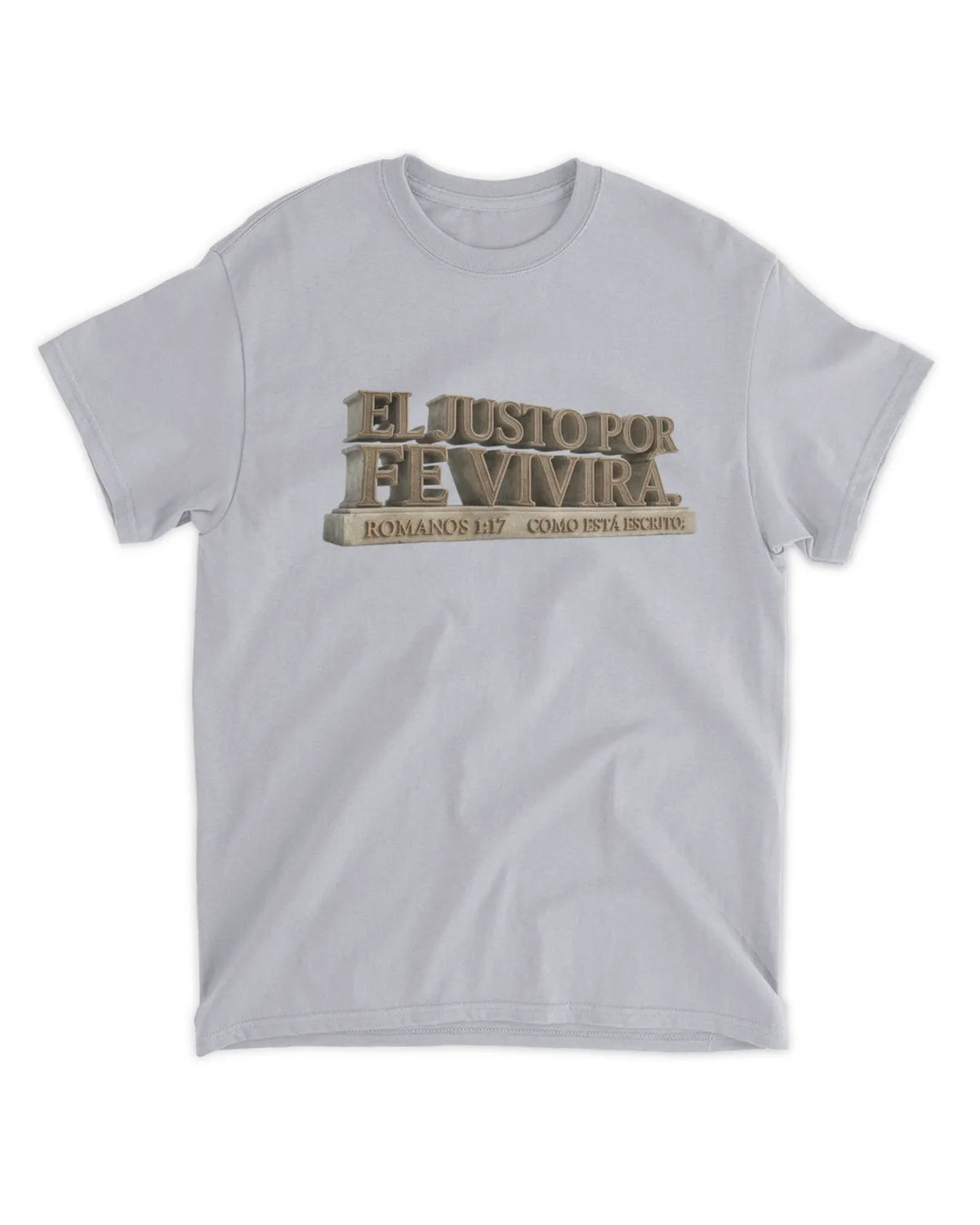 Camiseta El justo por la fé vivirá, Romanos 1:17
