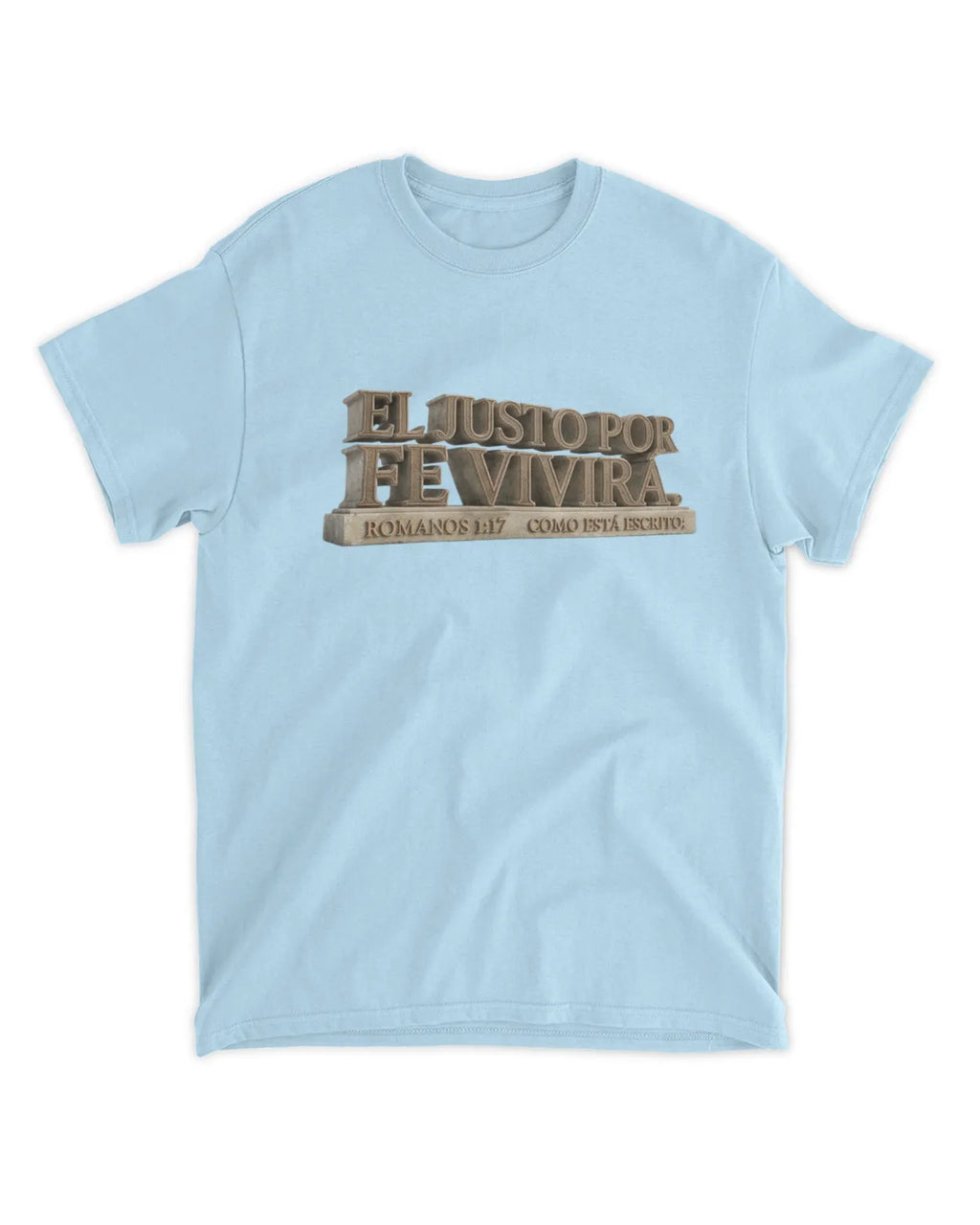 Camiseta El justo por la fé vivirá, Romanos 1:17