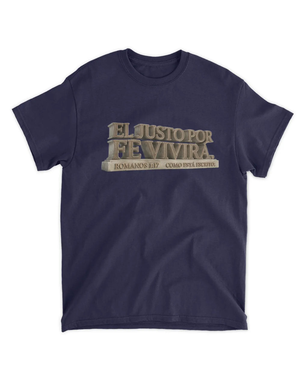 Camiseta El justo por la fé vivirá, Romanos 1:17