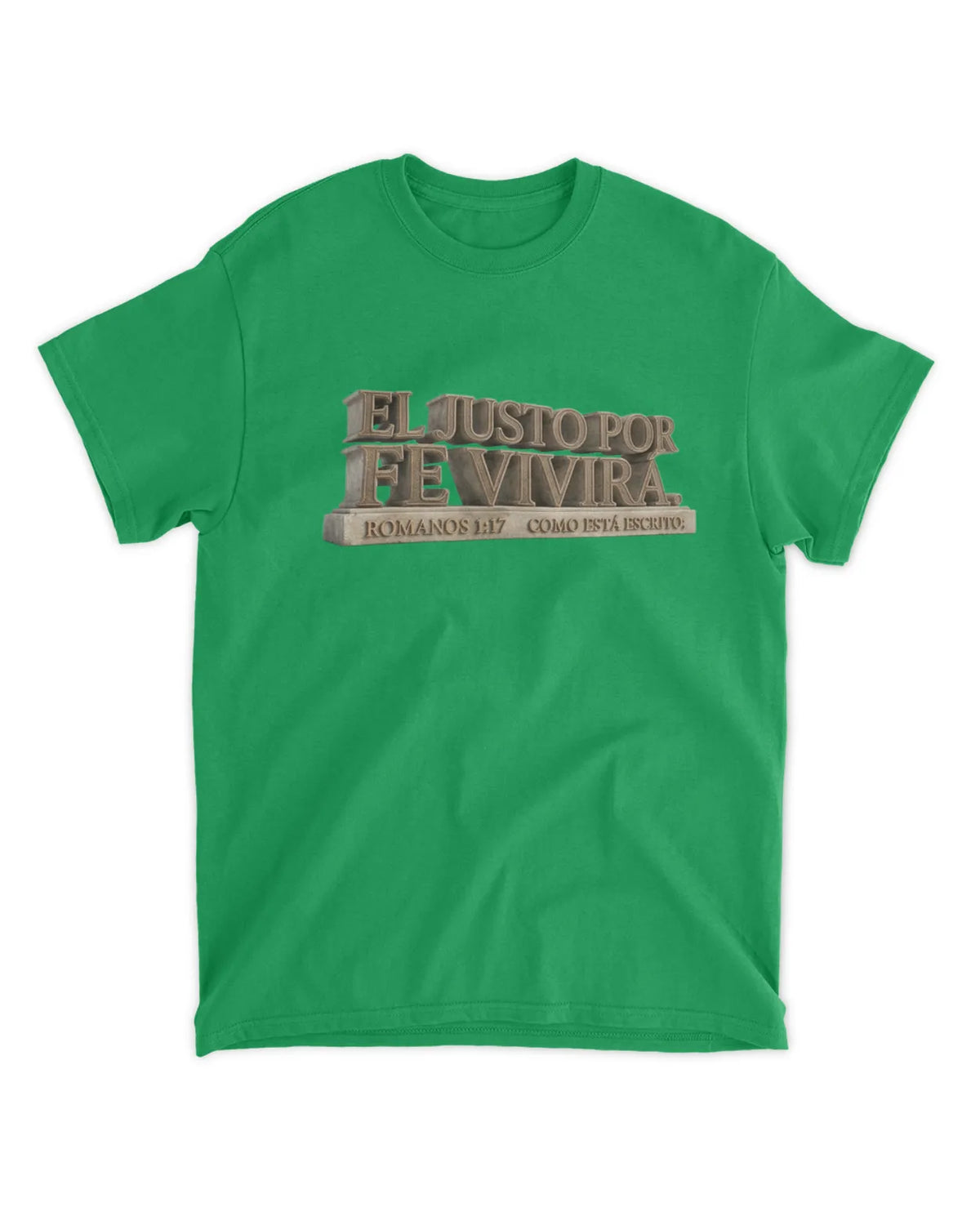 Camiseta El justo por la fé vivirá, Romanos 1:17