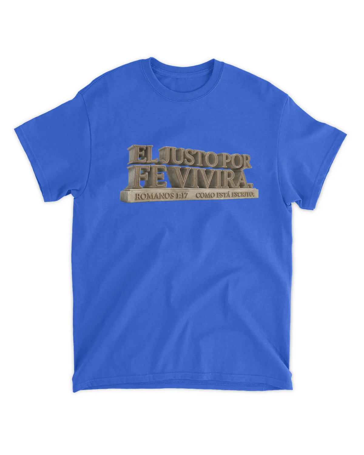 Camiseta El justo por la fé vivirá, Romanos 1:17