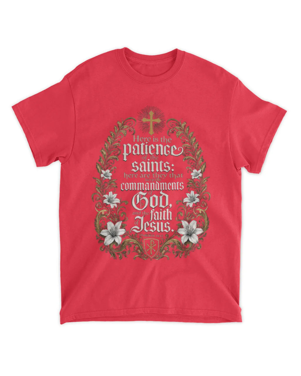 Revelation 14:12 T-Shirt Classic & Spiritual Tee