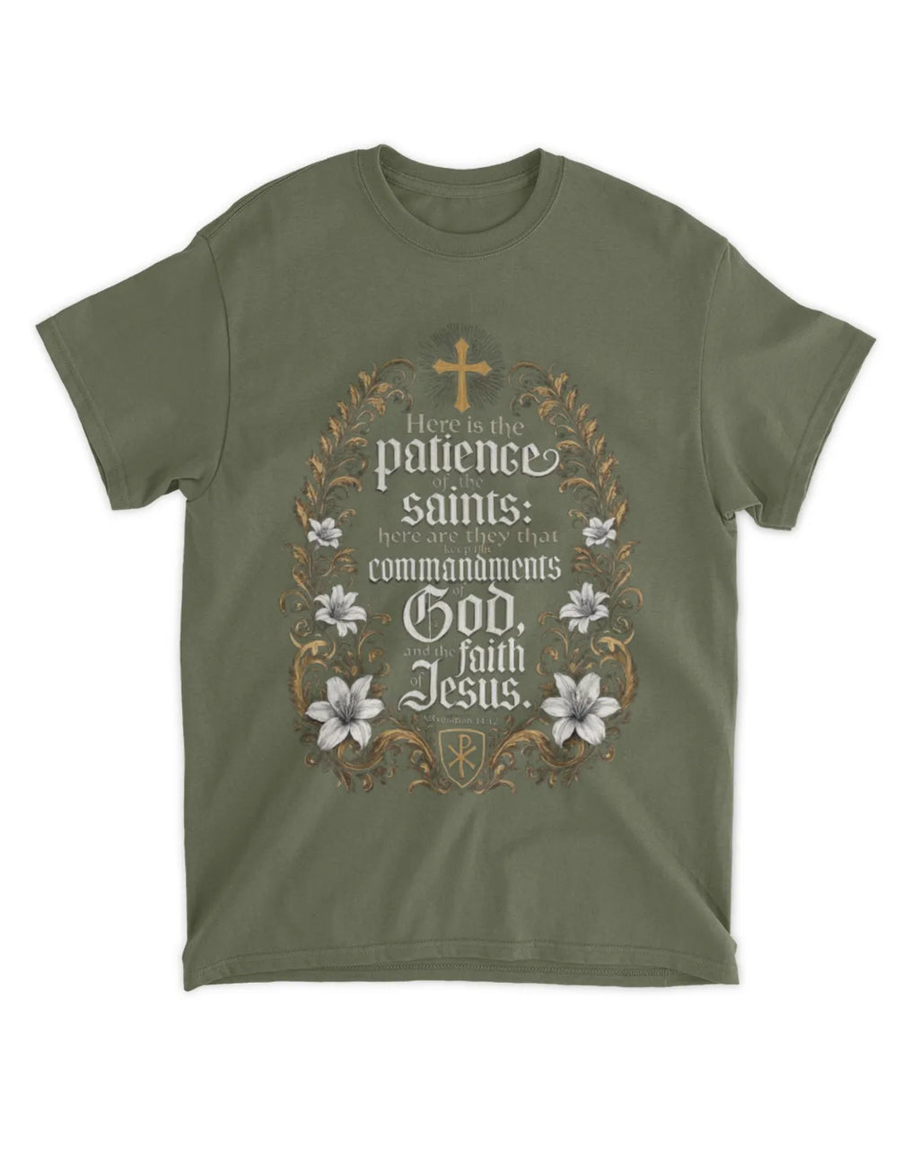 Revelation 14:12 T-Shirt Classic & Spiritual Tee