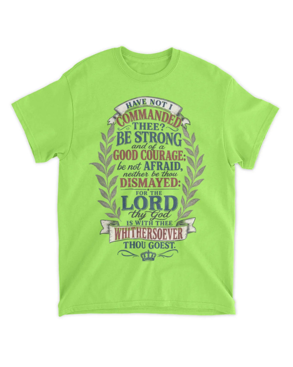 Joshua 1:9 t-shirt vintage v4