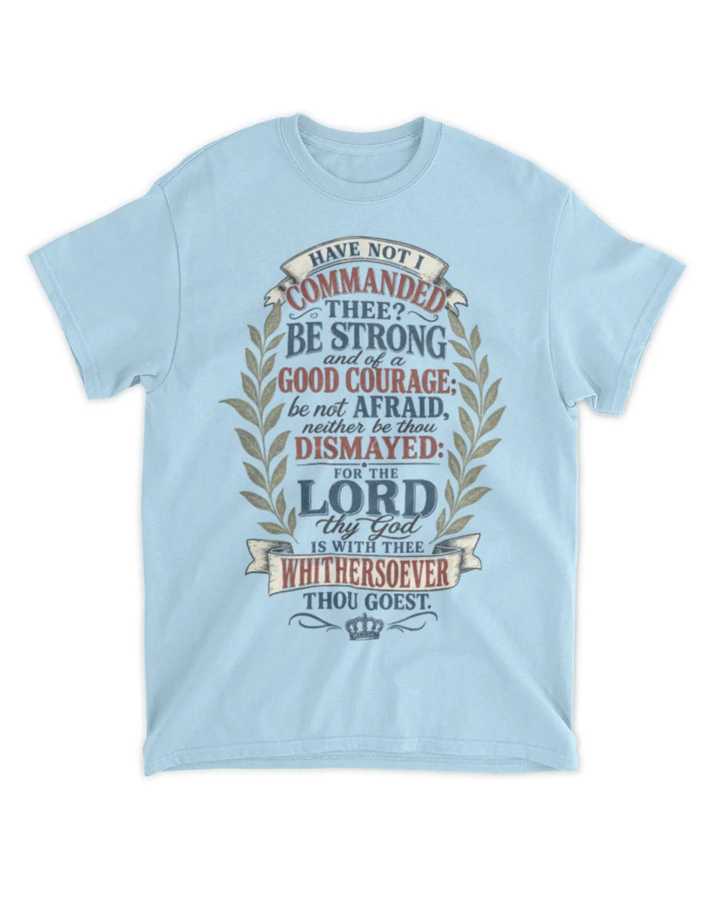 Joshua 1:9 t-shirt vintage v4