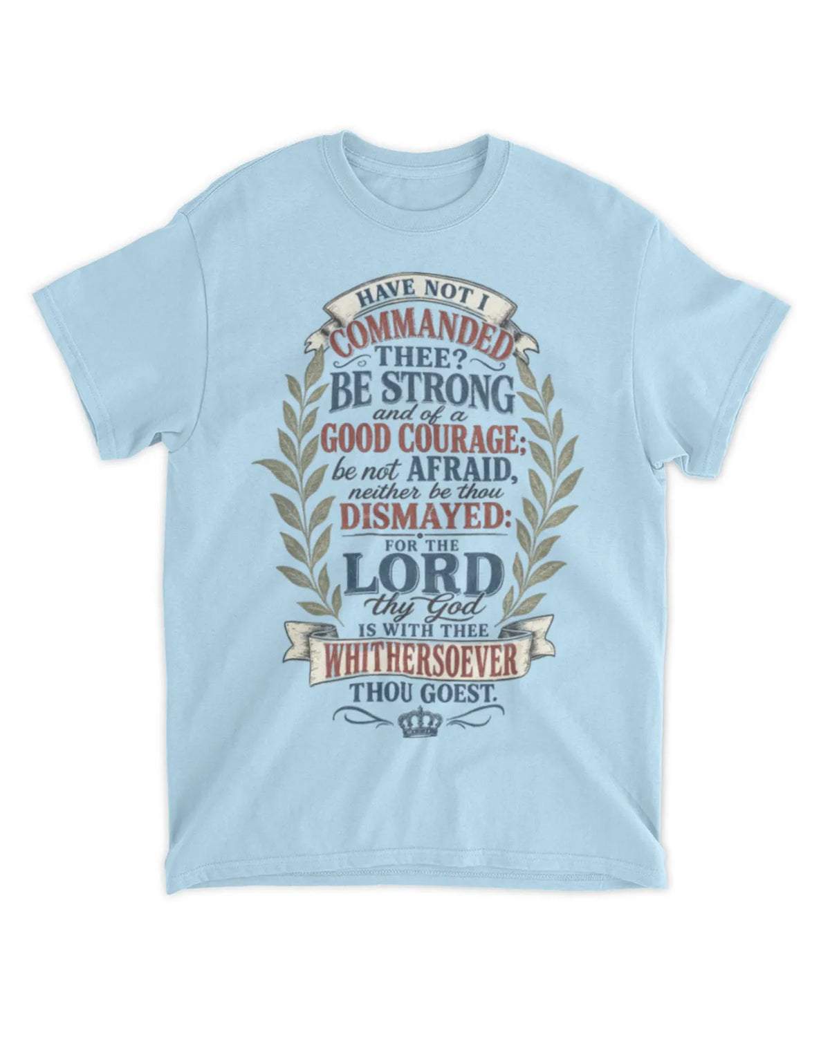 Joshua 1:9 t-shirt vintage v4