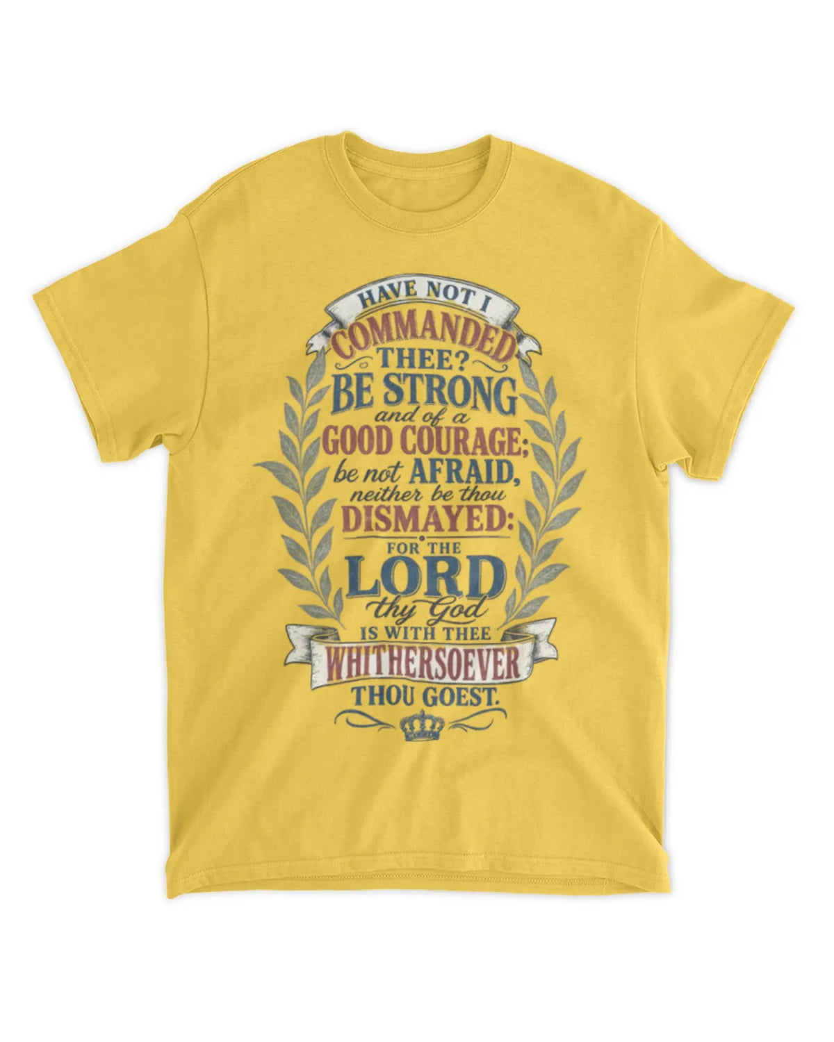 Joshua 1:9 t-shirt vintage v4