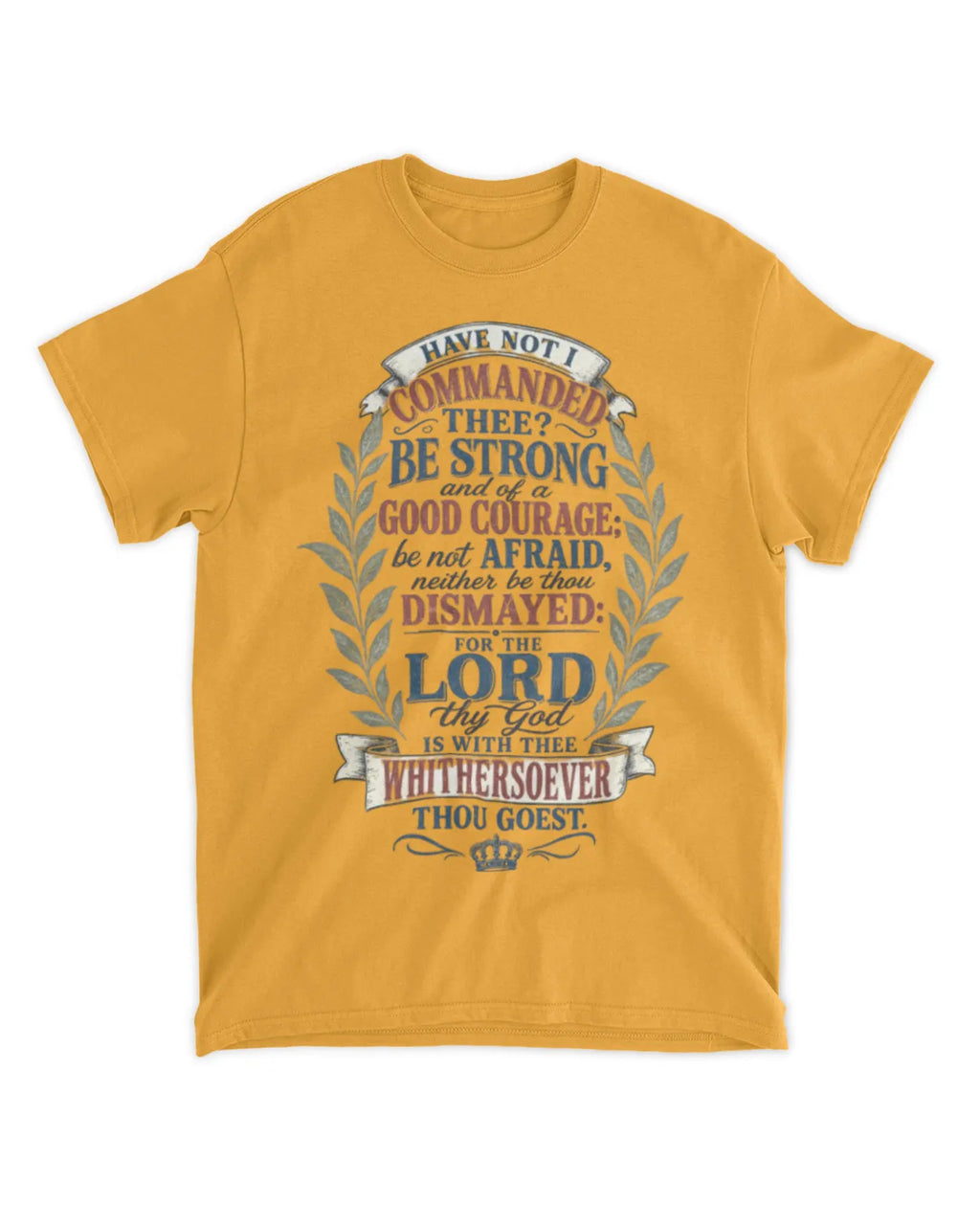 Joshua 1:9 t-shirt vintage v4