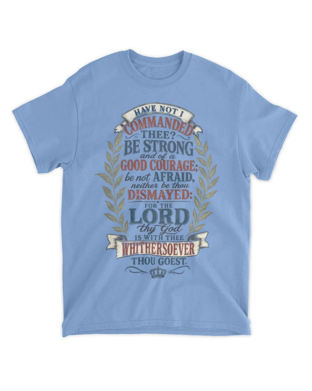 Joshua 1:9 t-shirt vintage v4