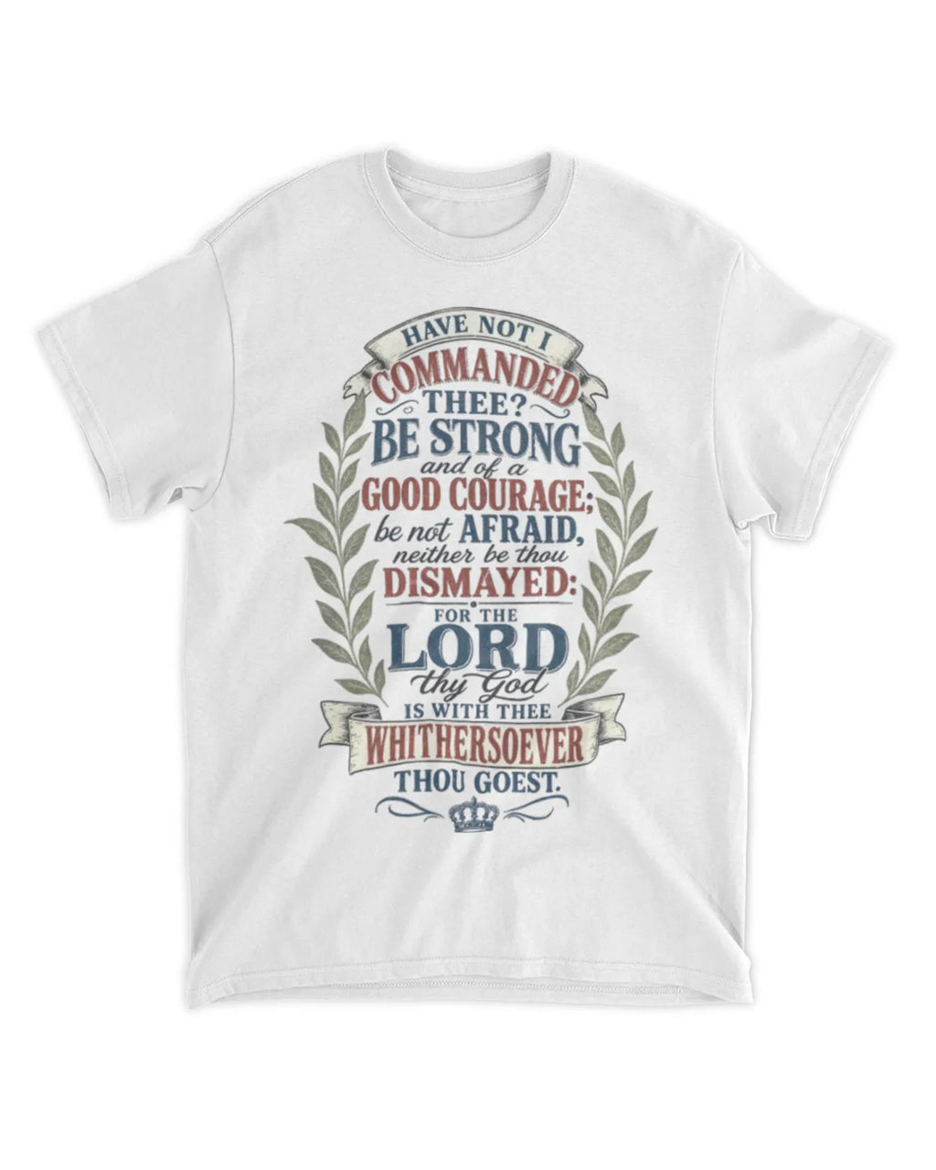 Joshua 1:9 t-shirt vintage v4