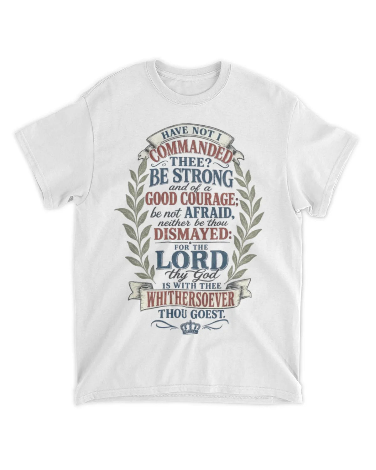 Joshua 1:9 t-shirt vintage v4