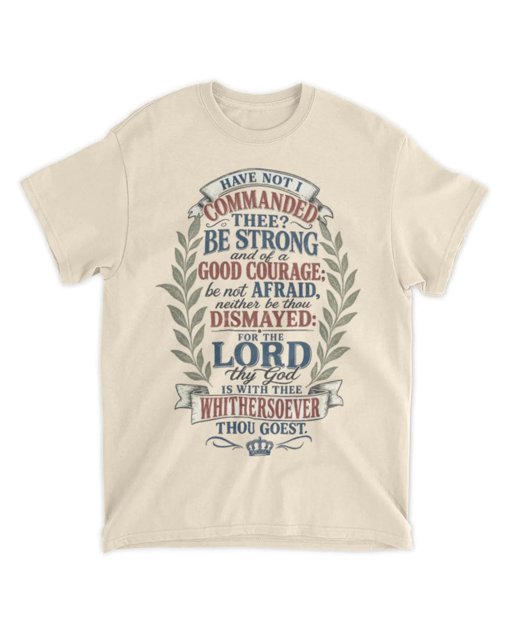 Joshua 1:9 t-shirt vintage v4