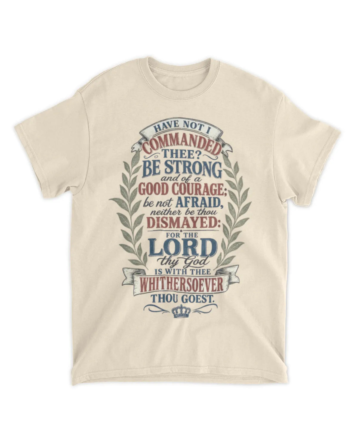 Joshua 1:9 t-shirt vintage v4