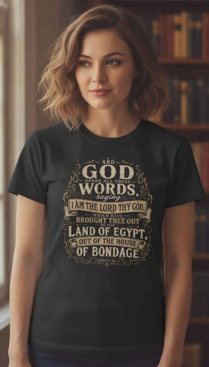 Exodus 20:1 t-shirt vintage v3