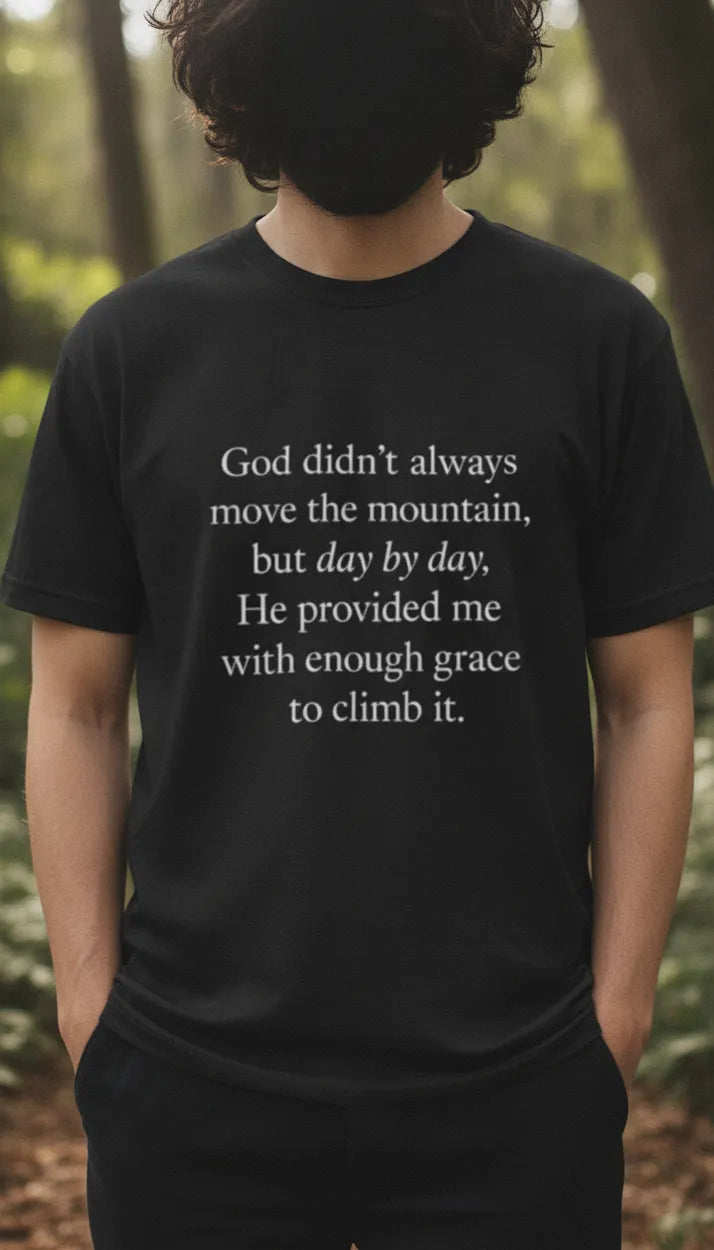 Grace To Climb T-Shirt Quote Tee Gift