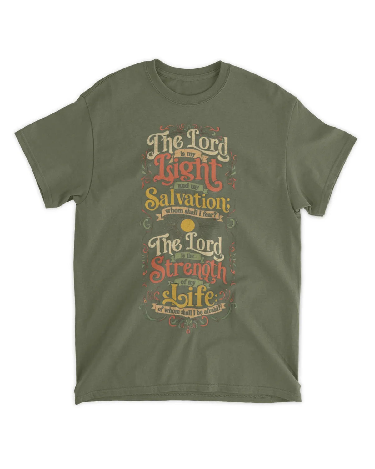 Psalm 27:1 t-shirt v2