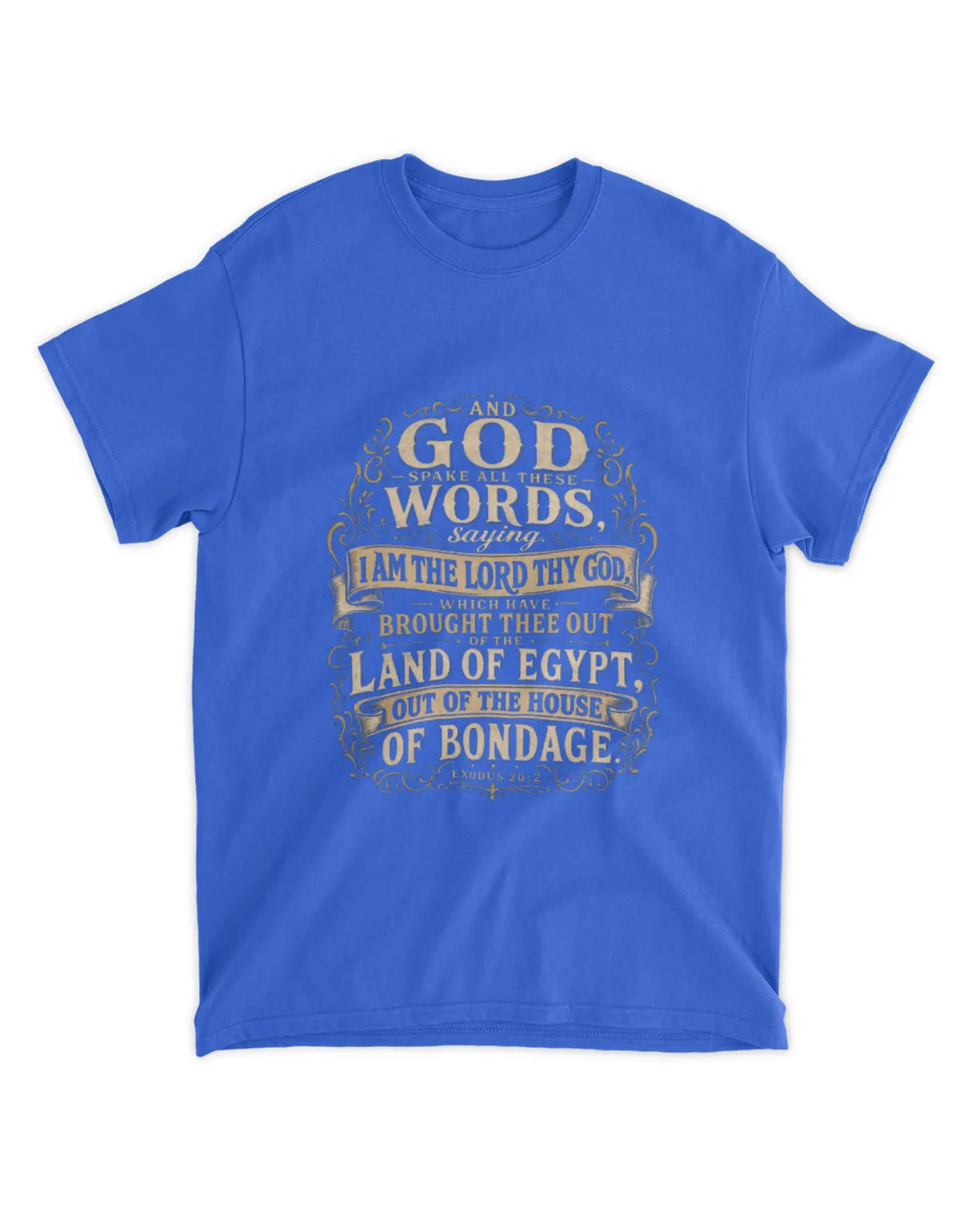Exodus 20:1 t-shirt vintage v3