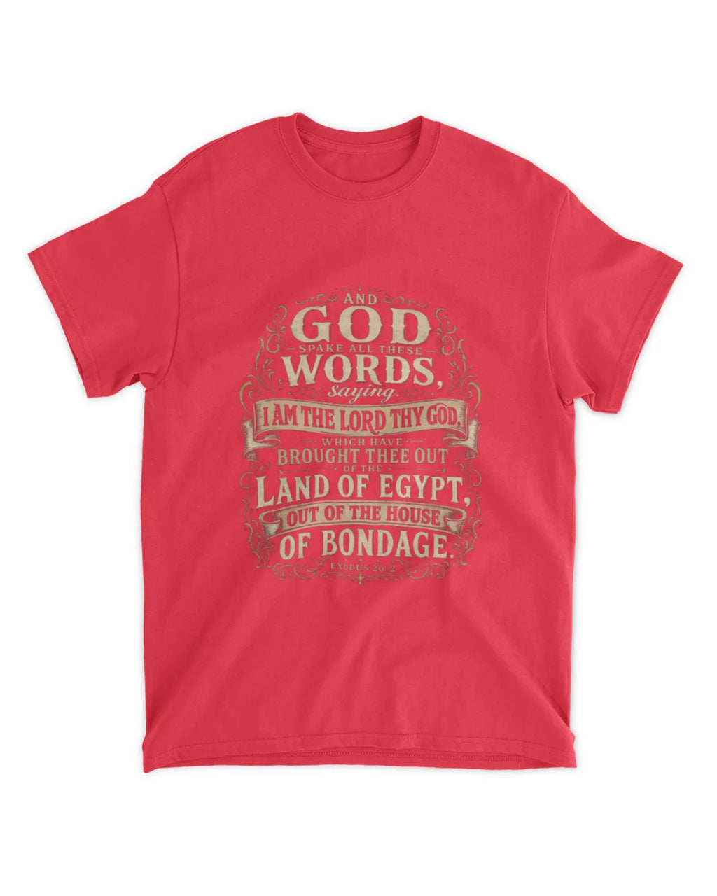 Exodus 20:1 t-shirt vintage v3