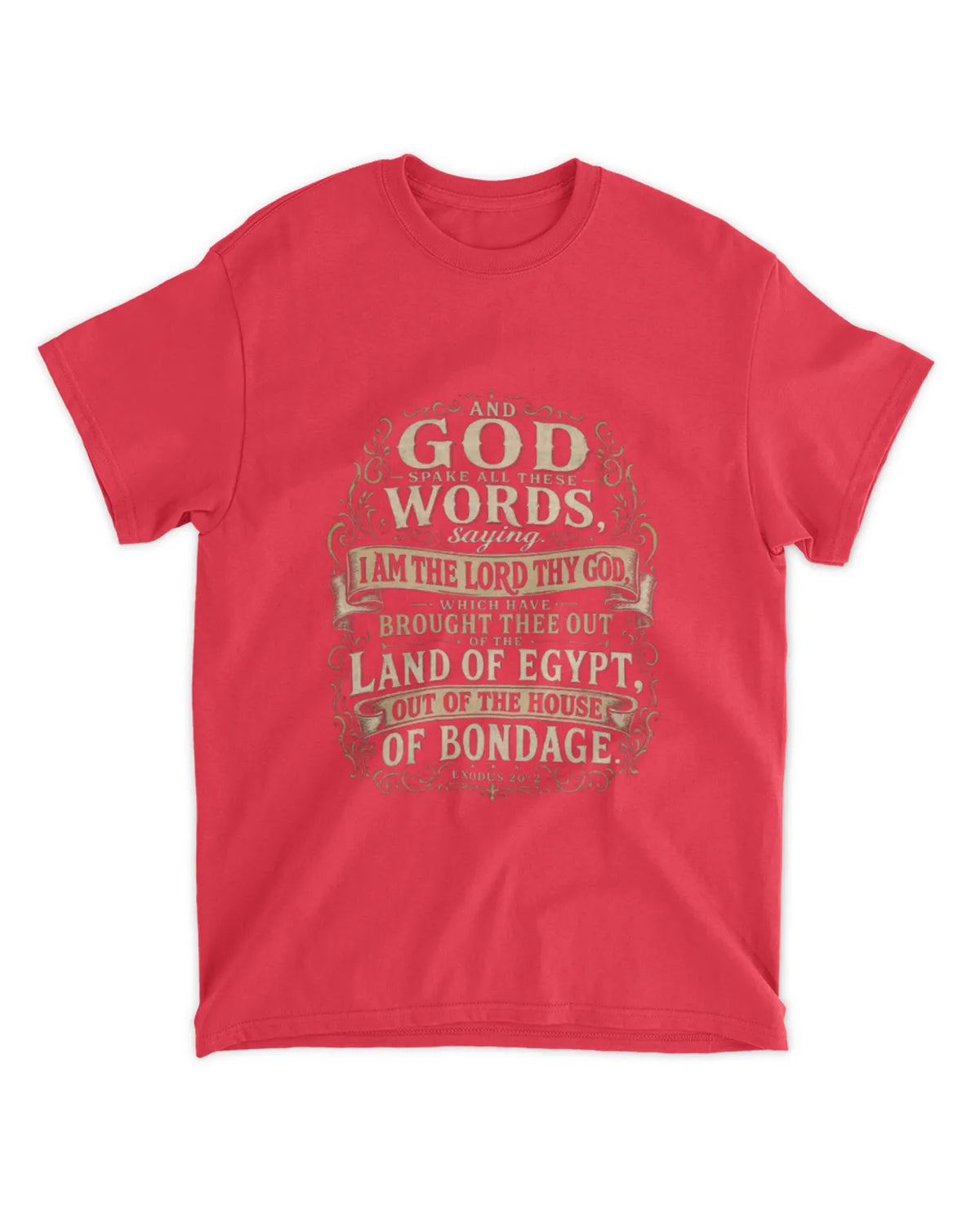 Exodus 20:1 t-shirt vintage v3