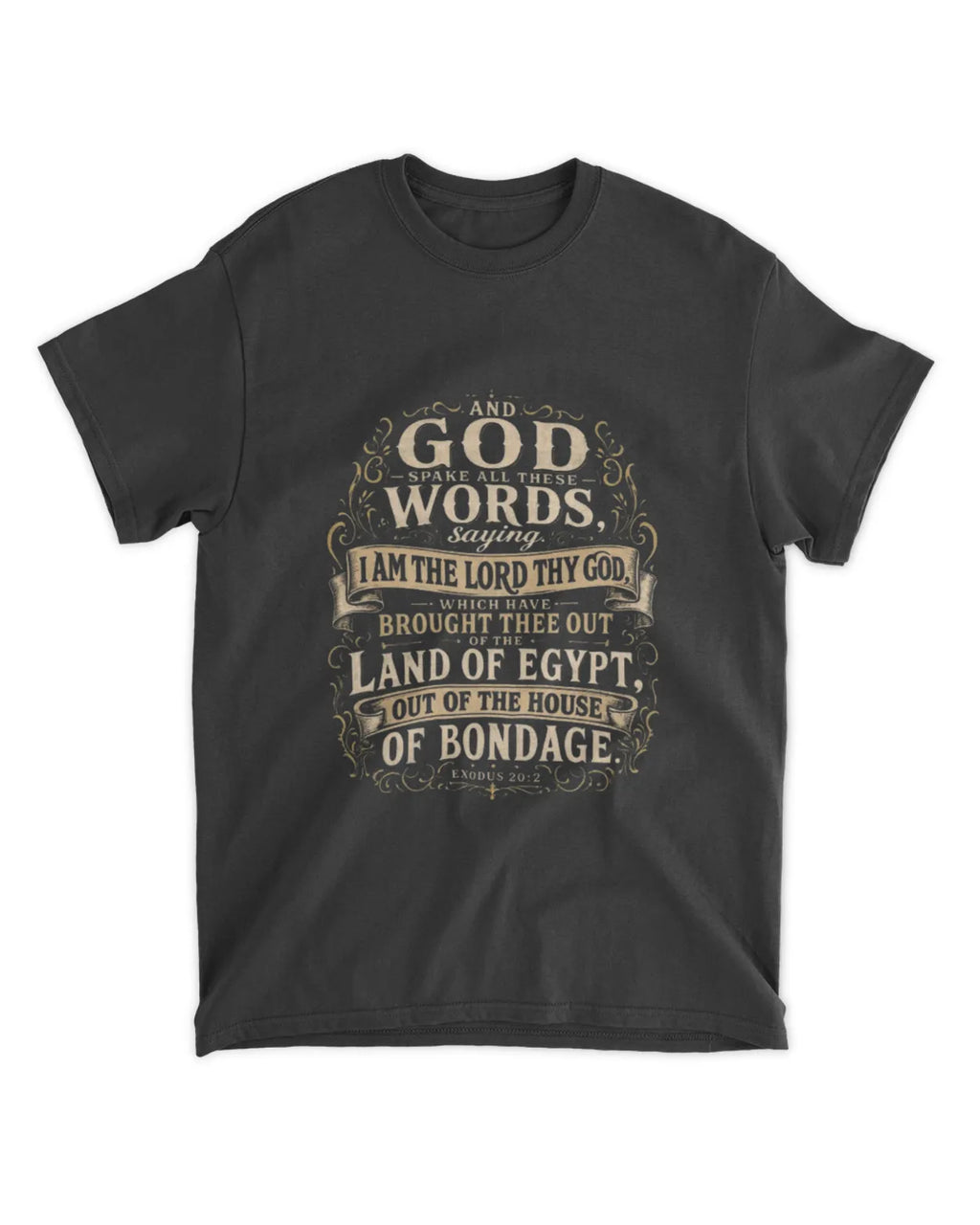 Exodus 20:1 t-shirt vintage v3