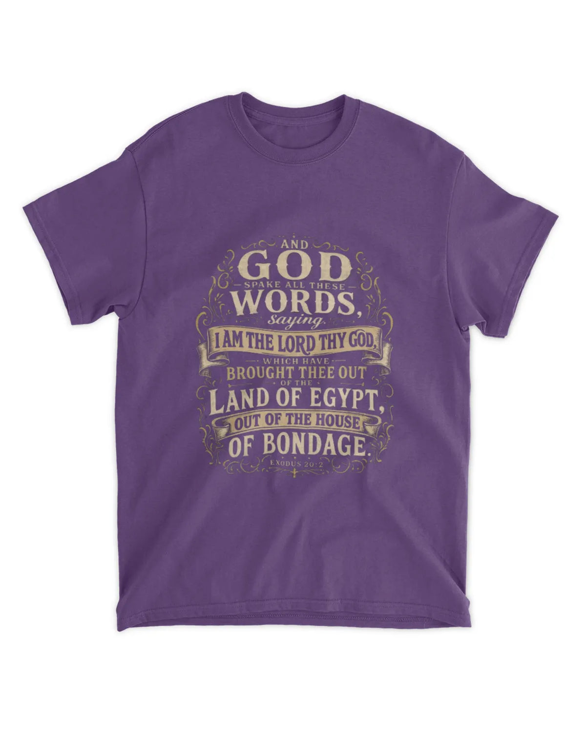 Exodus 20:1 t-shirt vintage v3