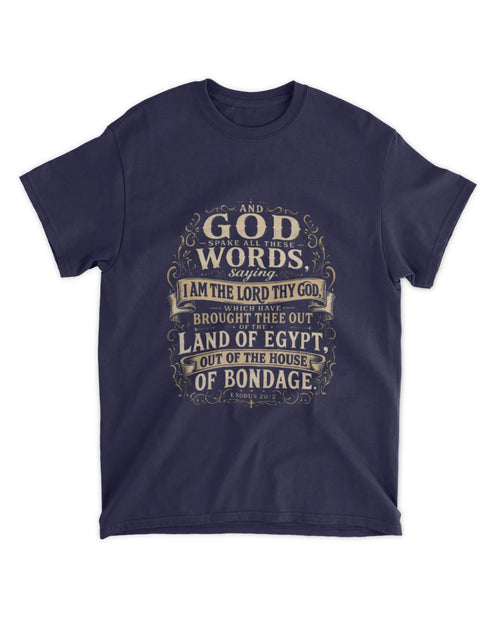 Exodus 20:1 t-shirt vintage v3