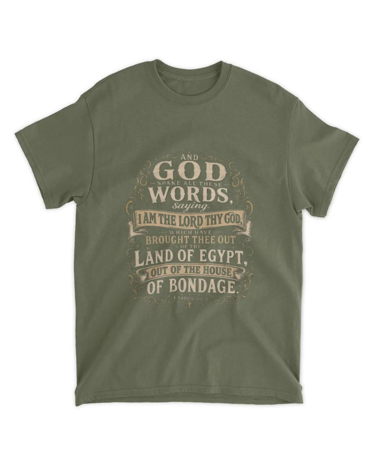 Exodus 20:1 t-shirt vintage v3