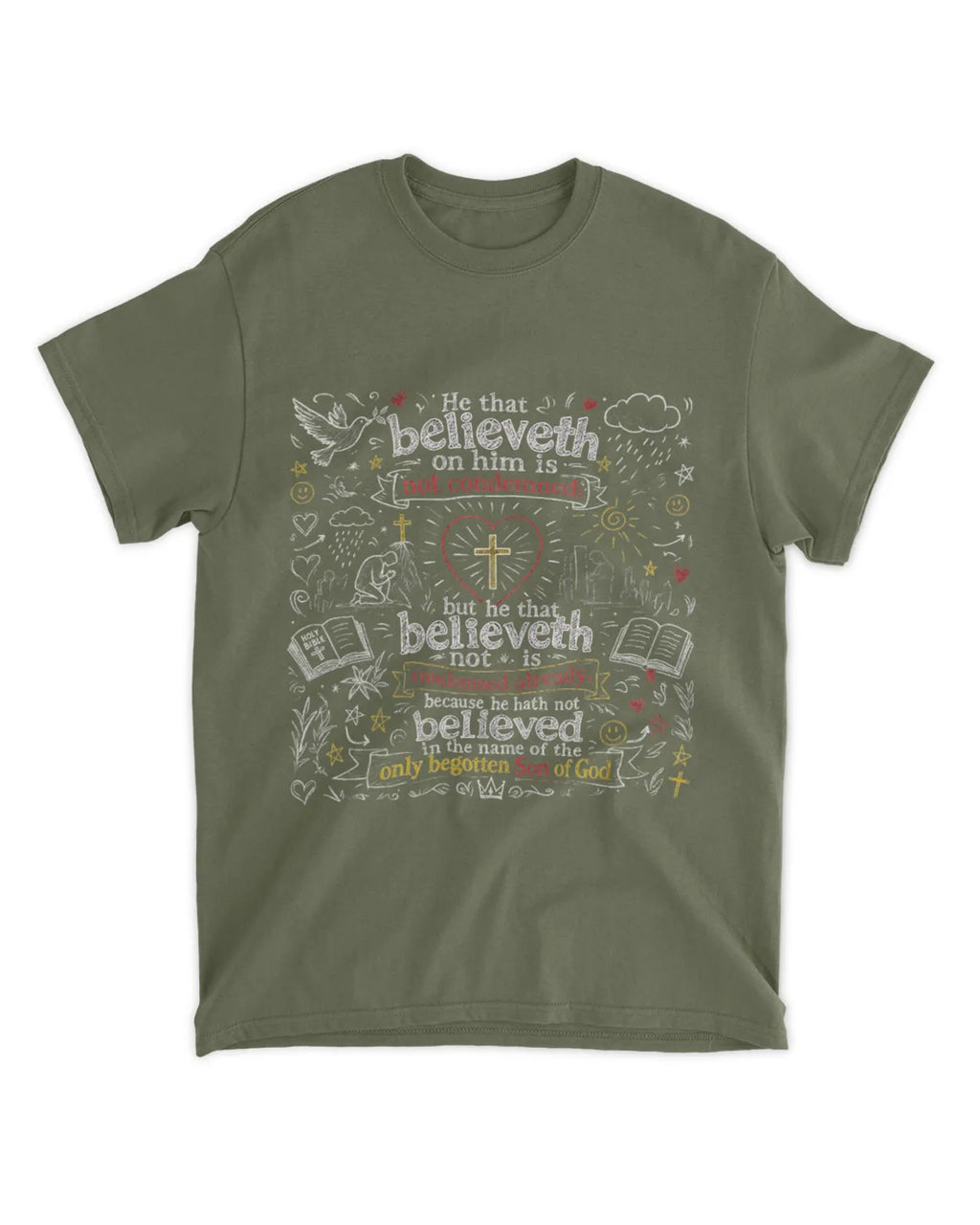 Camiseta de Juan 3:18
