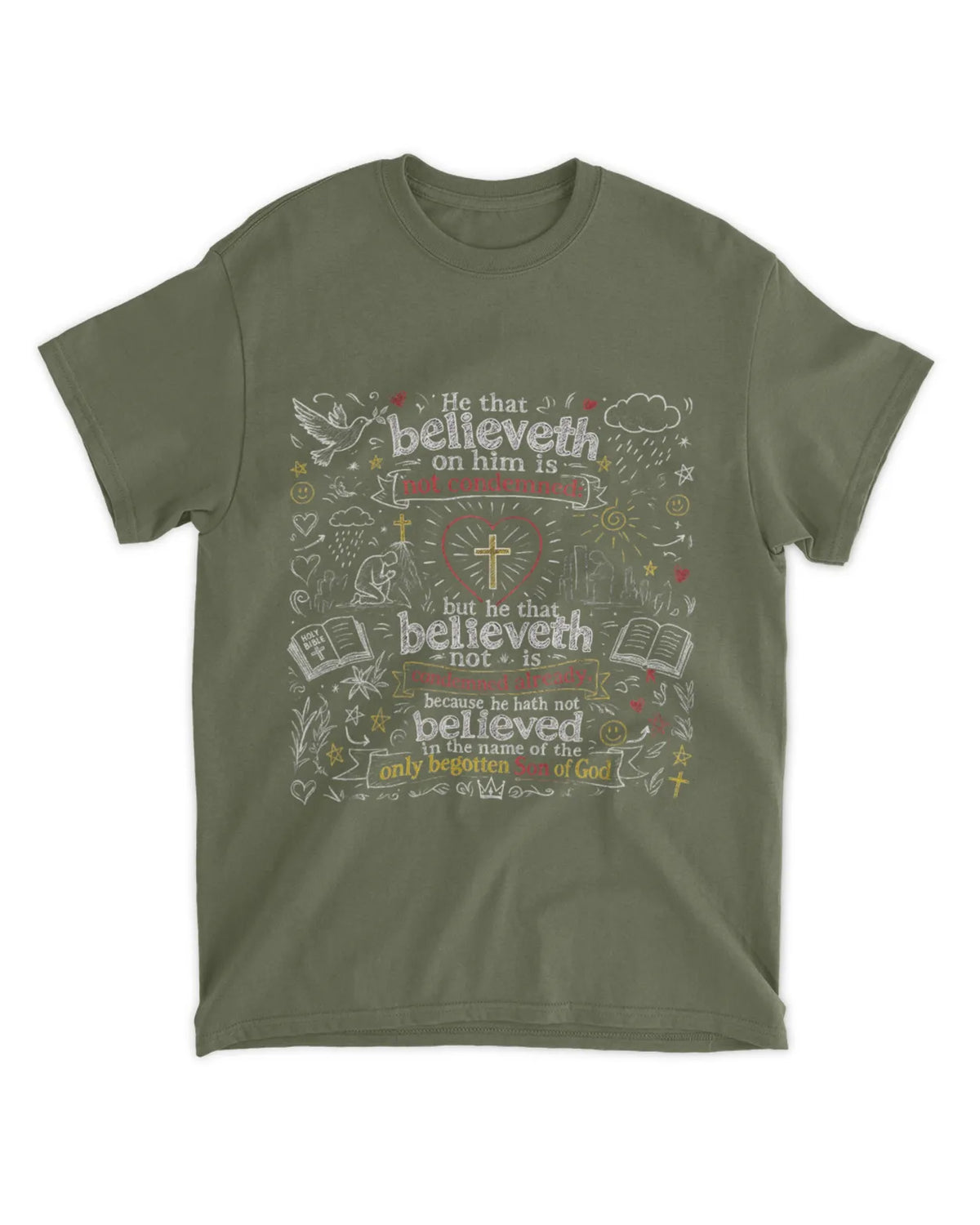 Camiseta de Juan 3:18