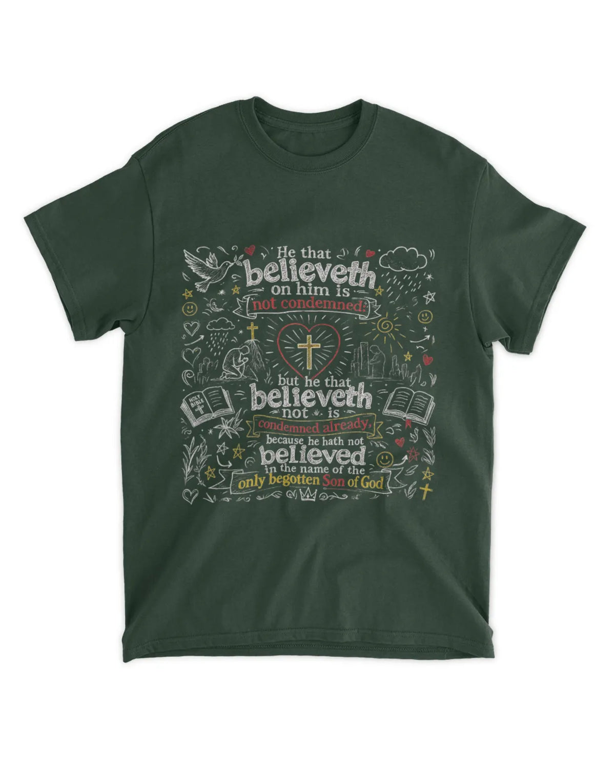 Camiseta de Juan 3:18