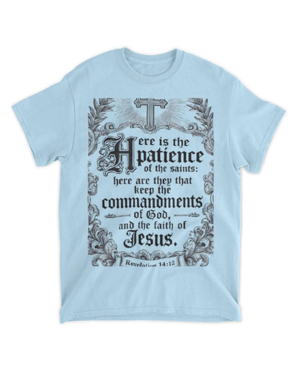 Revelation 14:12 T-Shirt Spiritual & Classic Tee