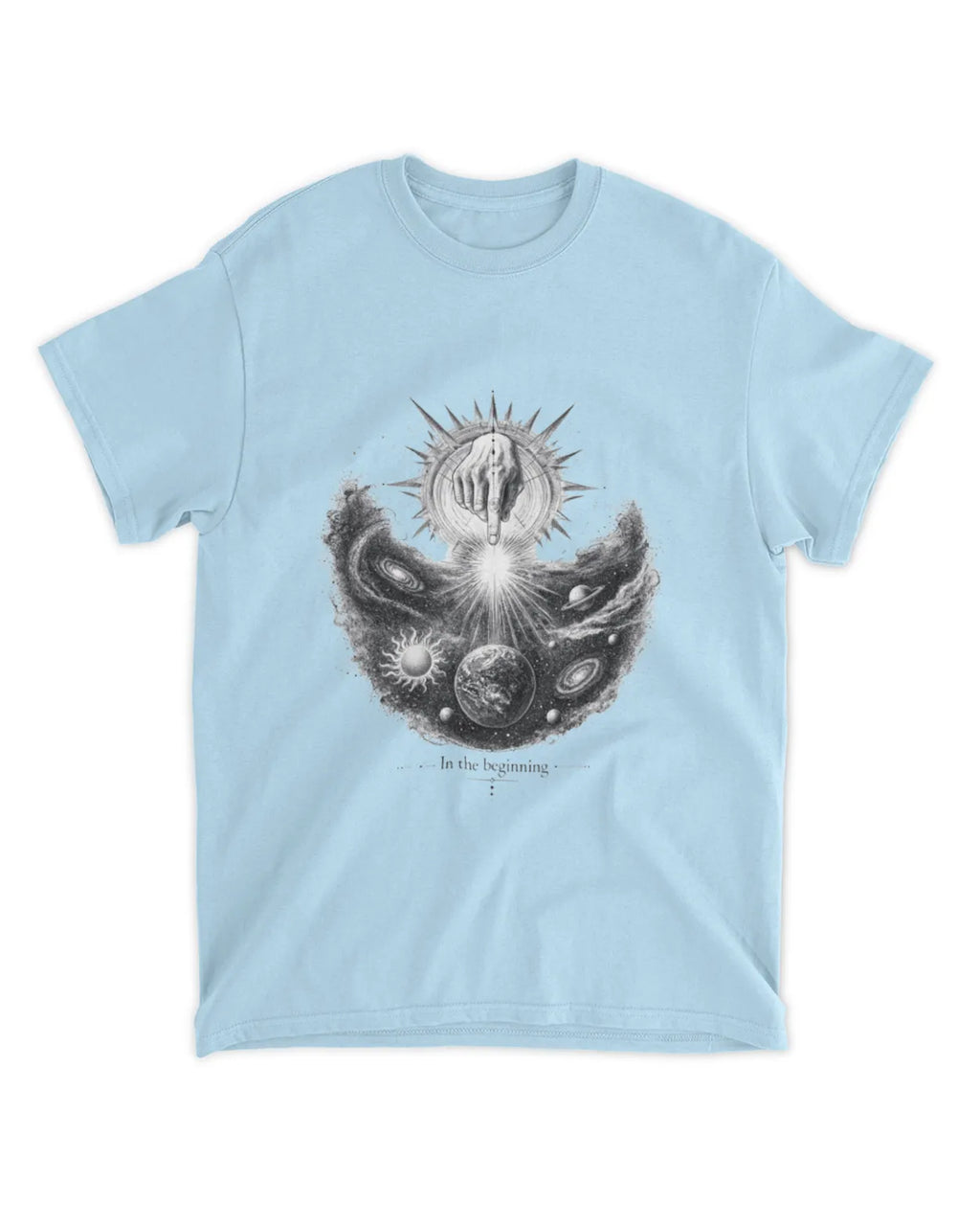 Genesis 1:1 T-Shirt In The Beginning Hand Drawn Tee