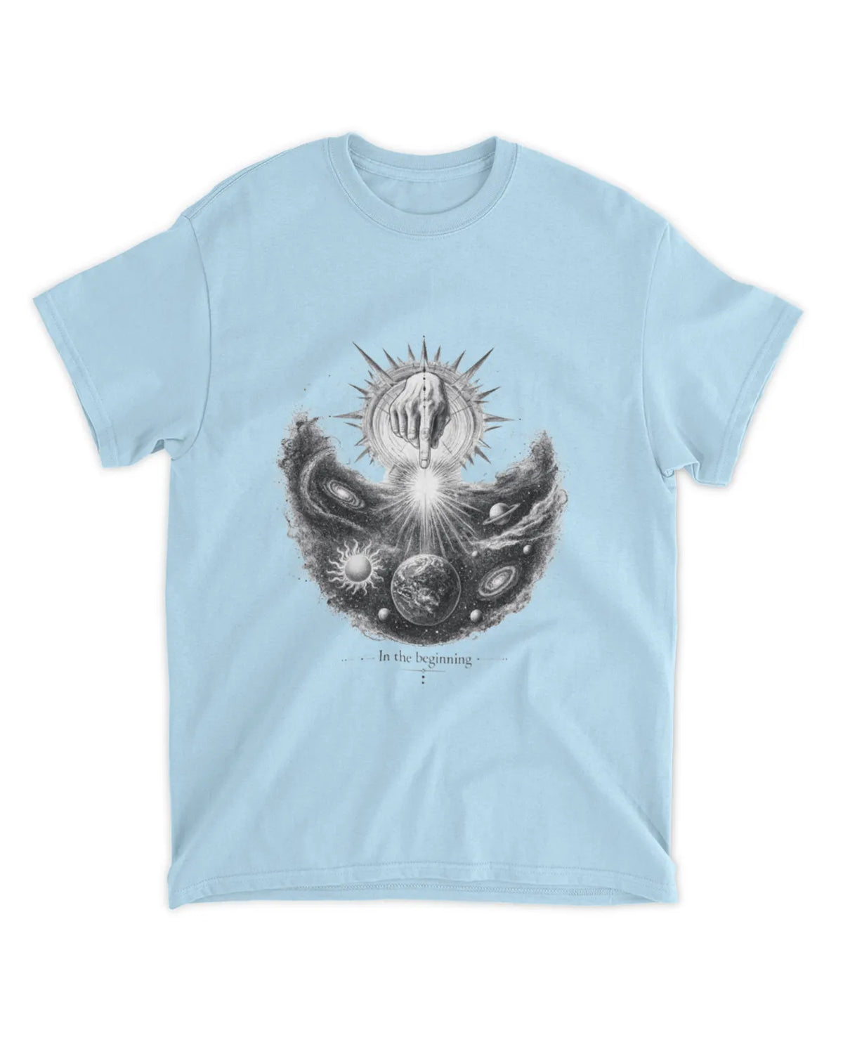 Genesis 1:1 T-Shirt In The Beginning Hand Drawn Tee
