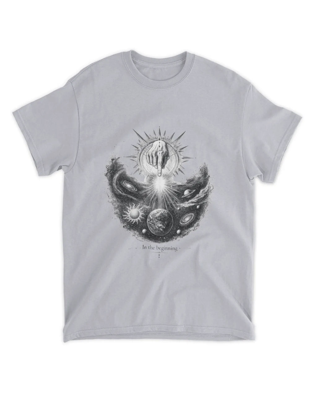 Genesis 1:1 T-Shirt In The Beginning Hand Drawn Tee