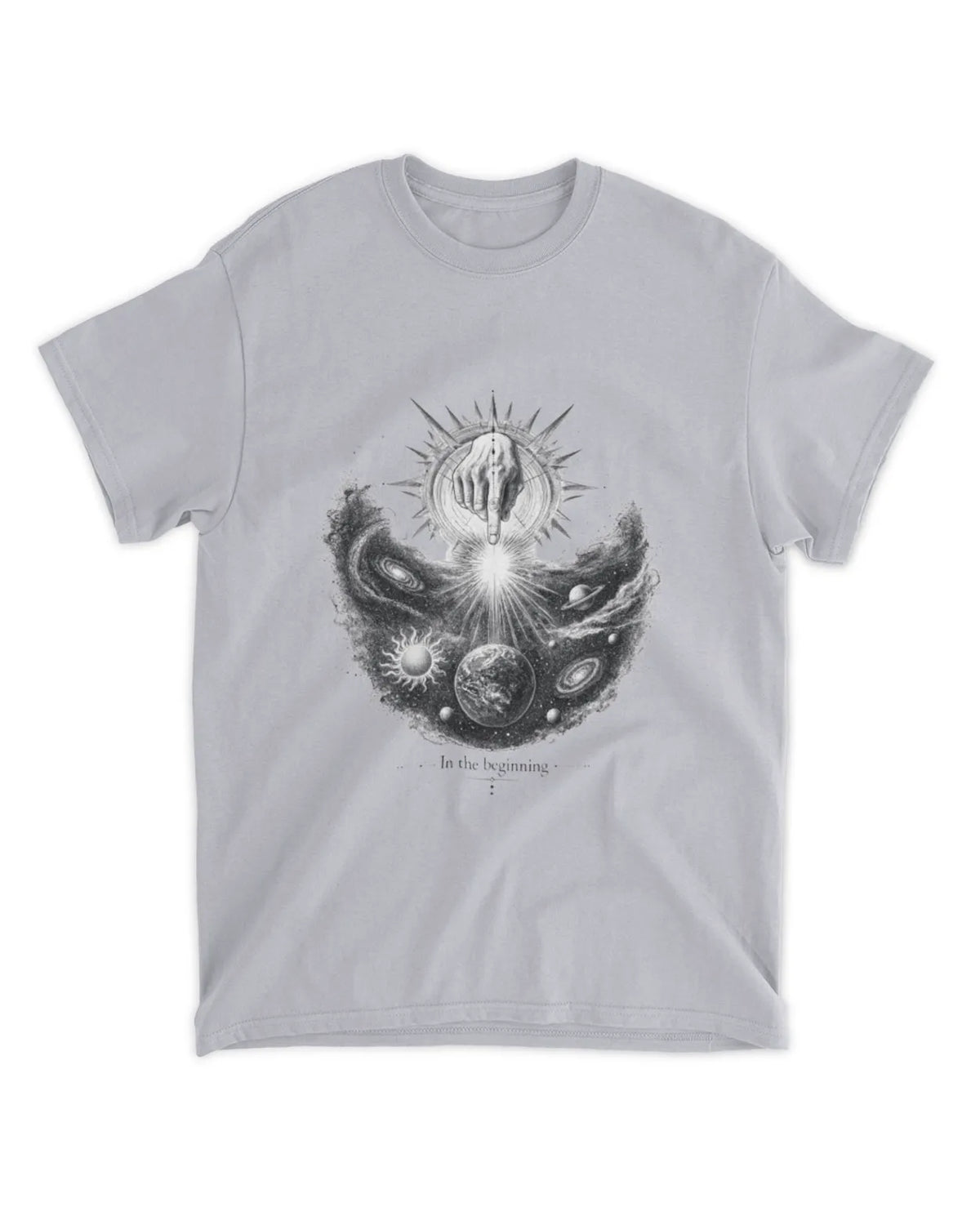 Genesis 1:1 T-Shirt In The Beginning Hand Drawn Tee