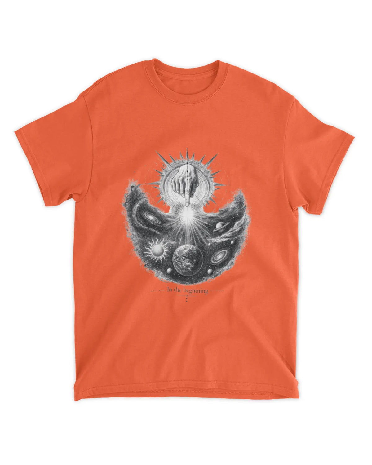 Genesis 1:1 T-Shirt In The Beginning Hand Drawn Tee