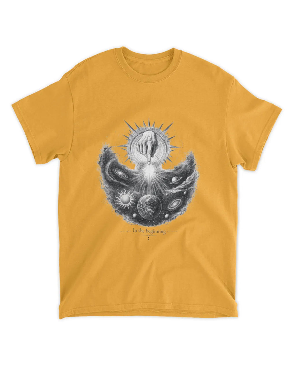 Genesis 1:1 T-Shirt In The Beginning Hand Drawn Tee