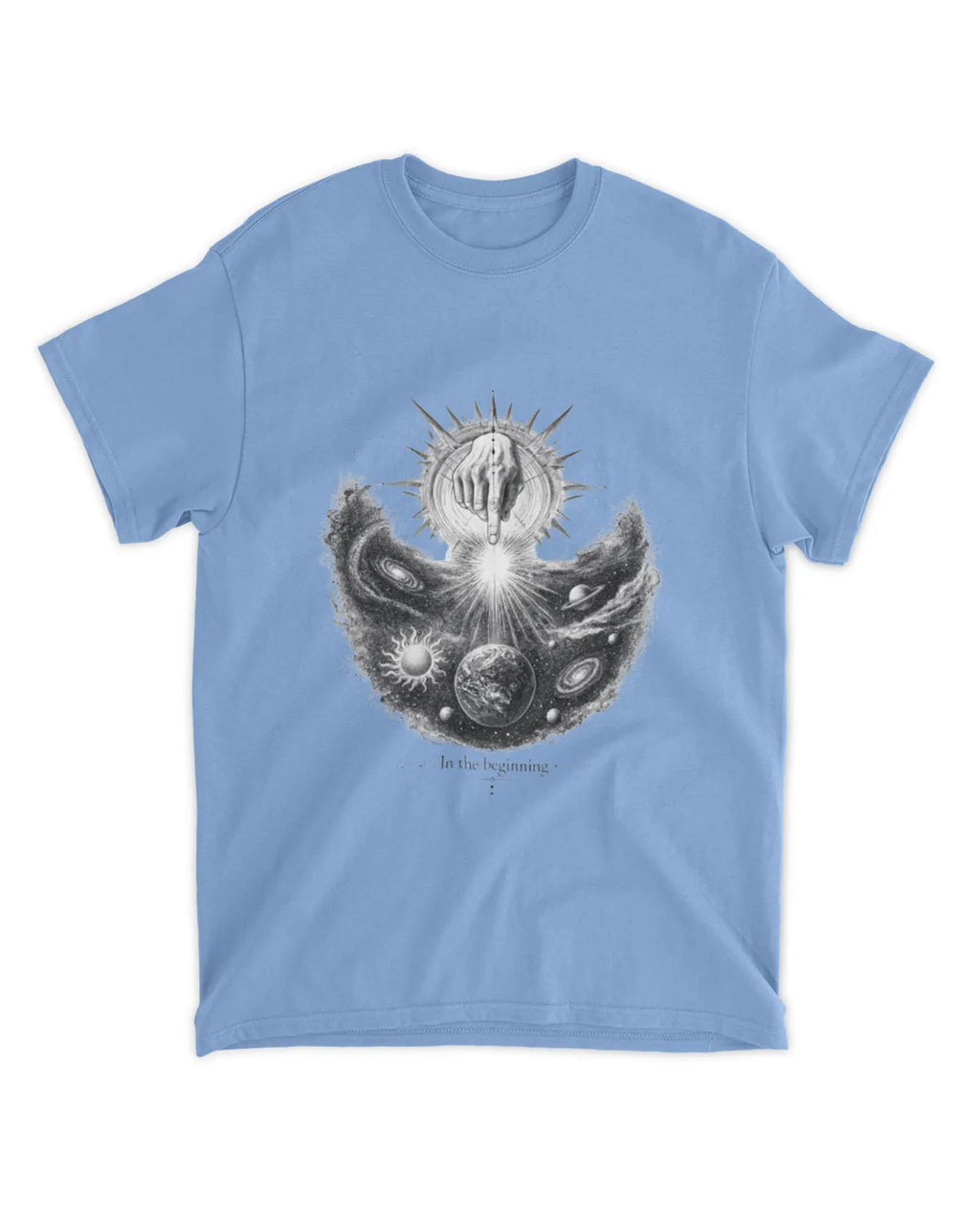 Genesis 1:1 T-Shirt In The Beginning Hand Drawn Tee