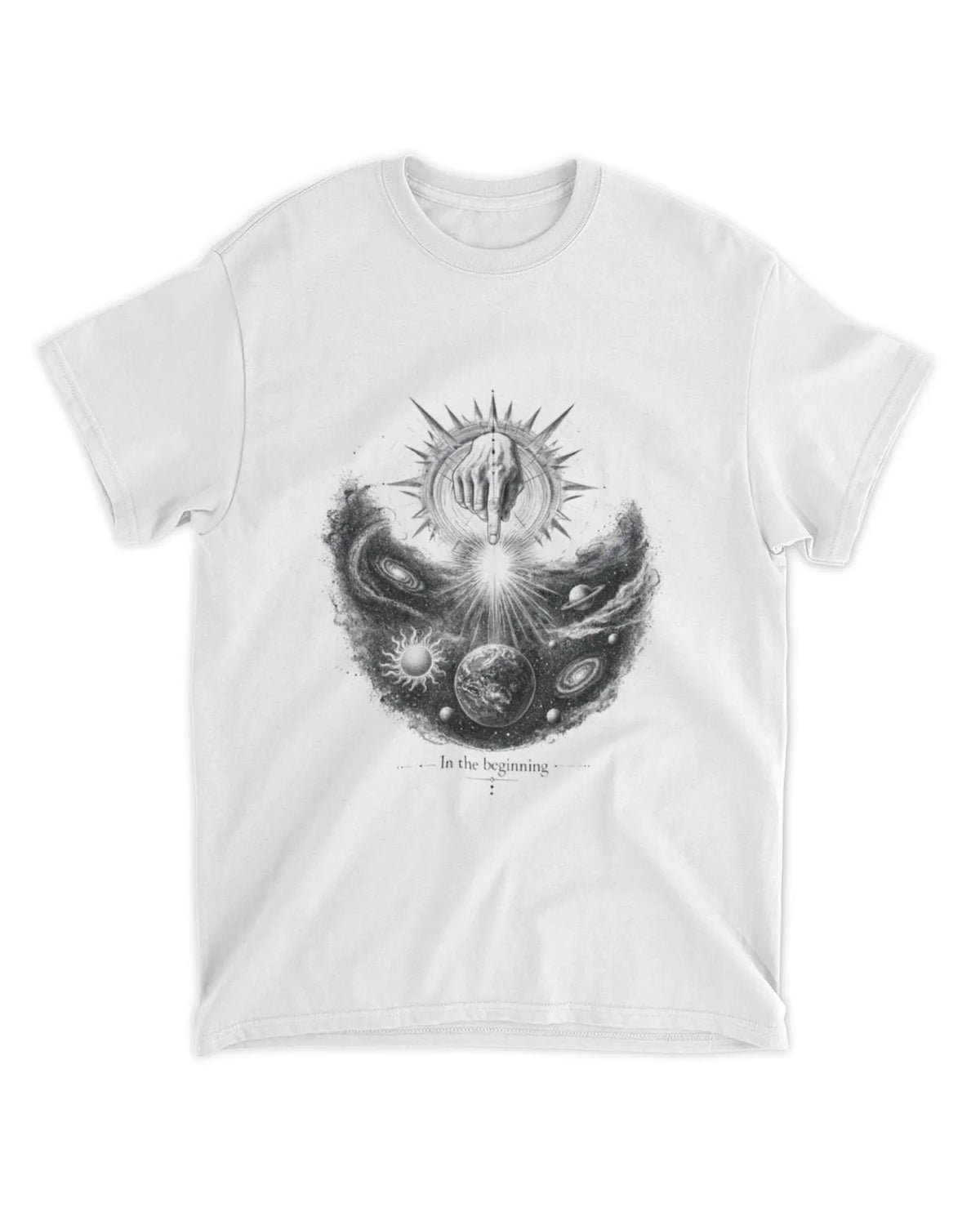 Genesis 1:1 T-Shirt In The Beginning Hand Drawn Tee