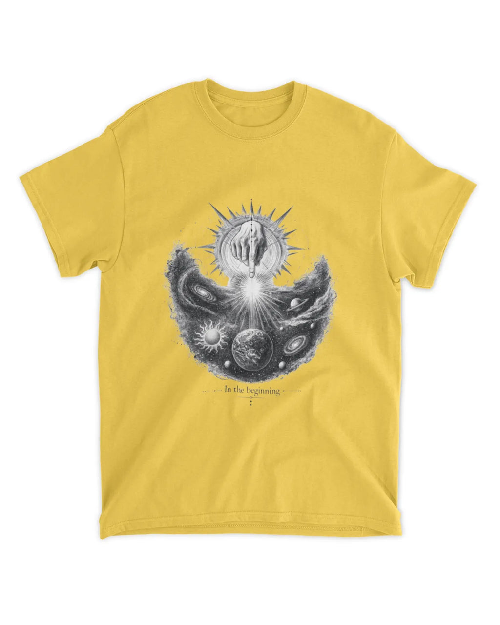 Genesis 1:1 T-Shirt In The Beginning Hand Drawn Tee
