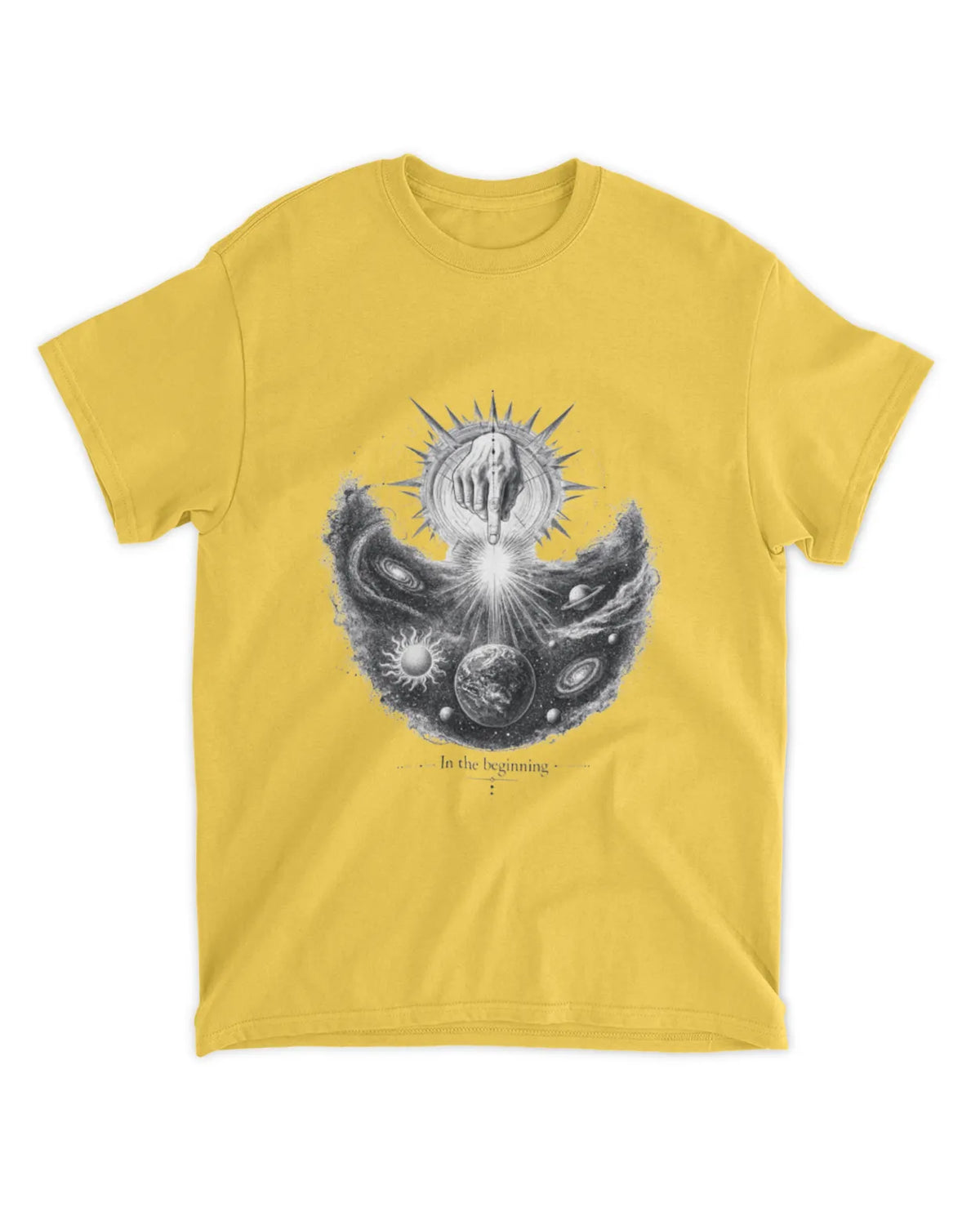 Genesis 1:1 T-Shirt In The Beginning Hand Drawn Tee