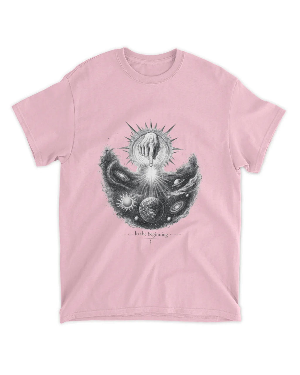 Genesis 1:1 T-Shirt In The Beginning Hand Drawn Tee