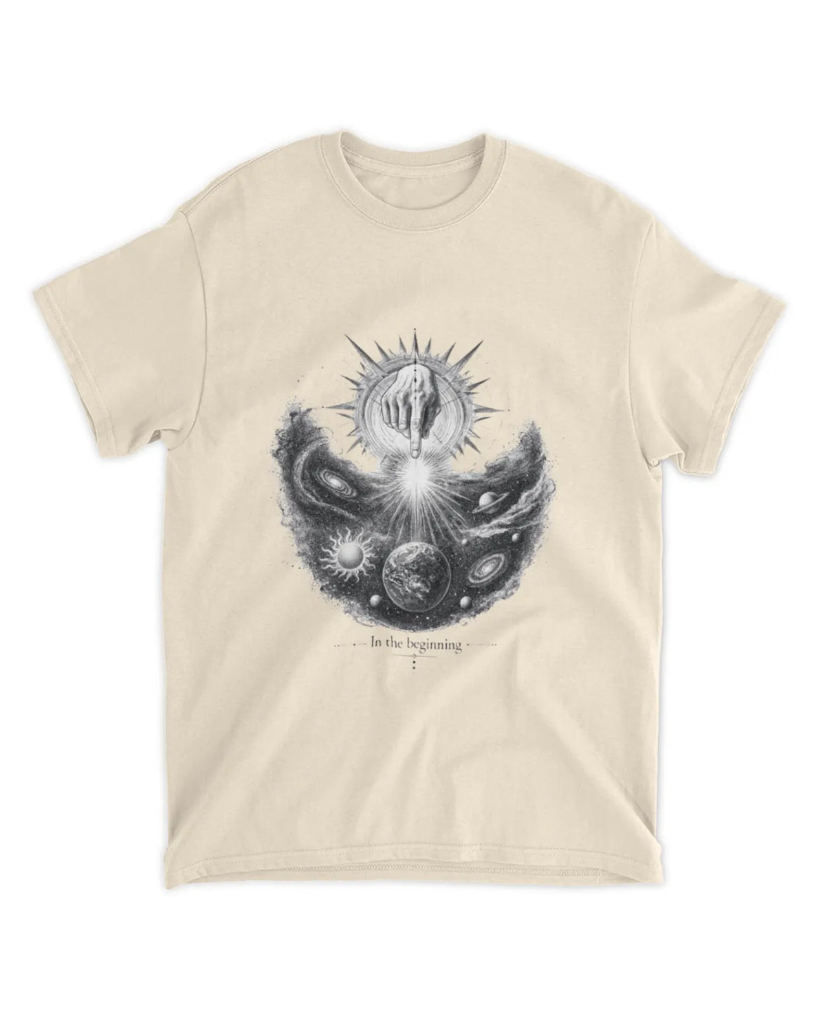 Genesis 1:1 T-Shirt In The Beginning Hand Drawn Tee