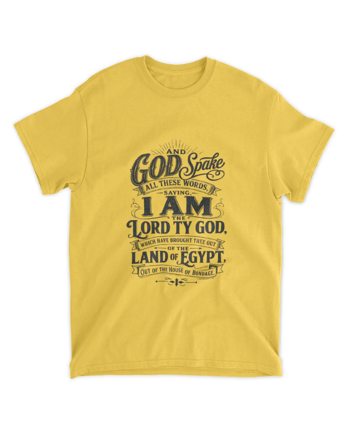 Exodus 20:1 t-shirt vintage v4