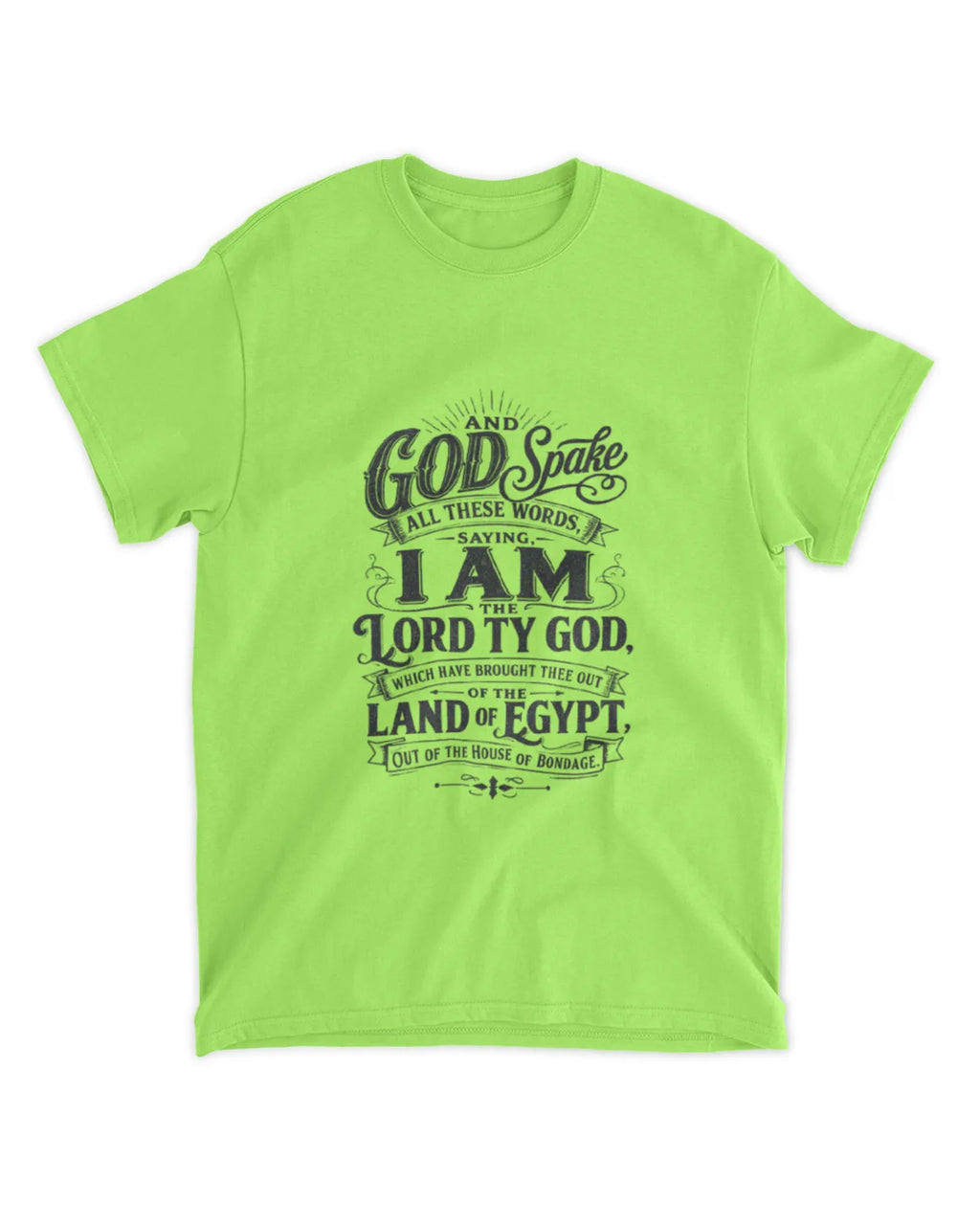 Exodus 20:1 t-shirt vintage v4