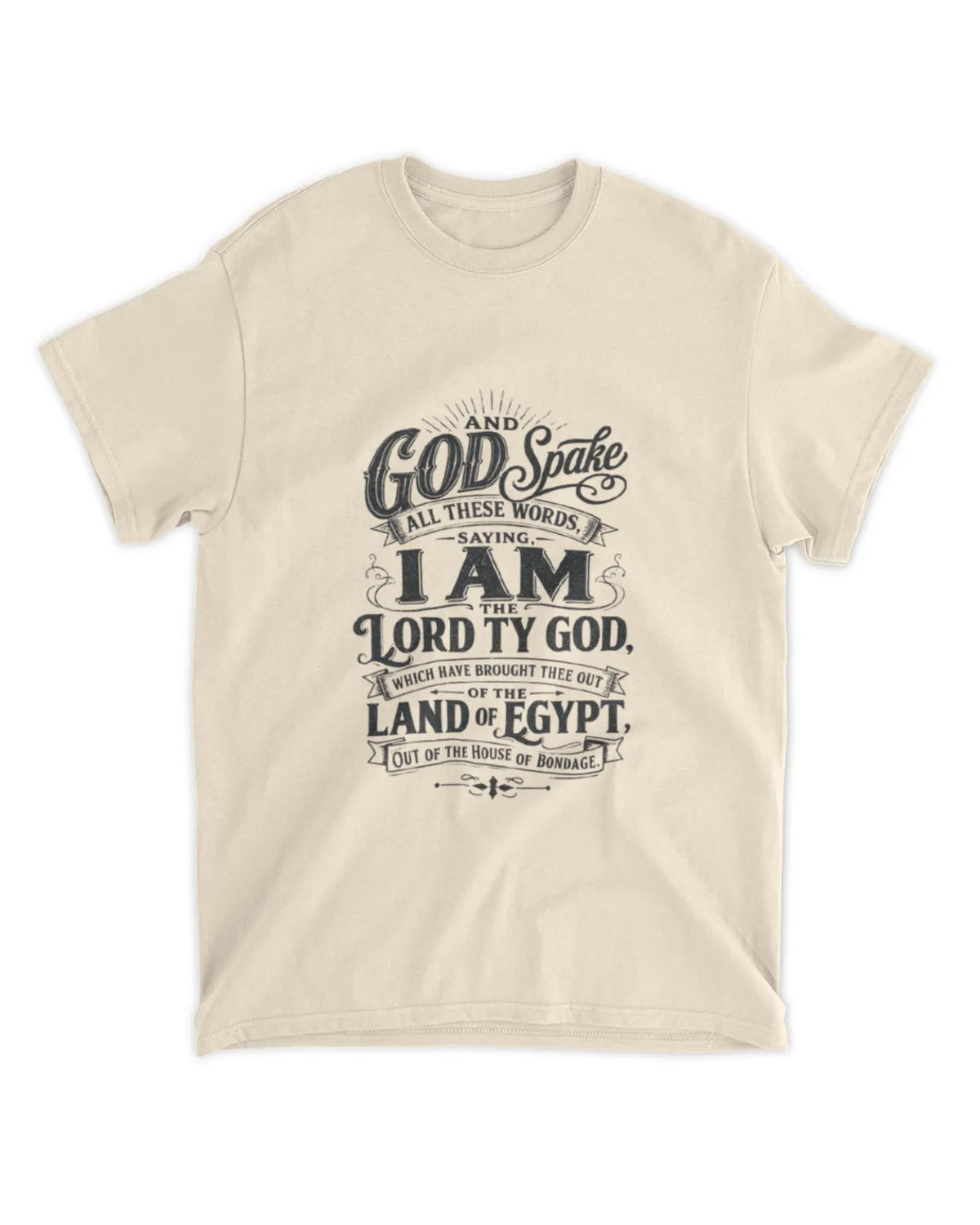 Exodus 20:1 t-shirt vintage v4