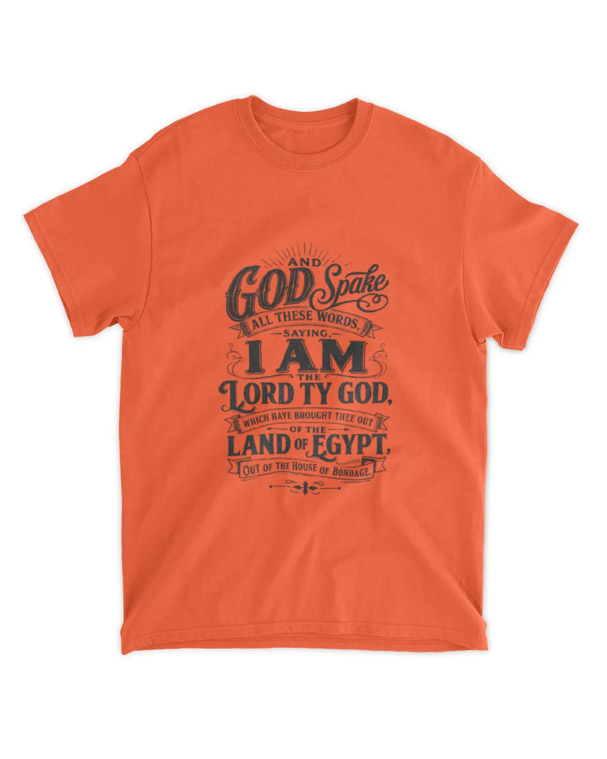 Exodus 20:1 t-shirt vintage v4