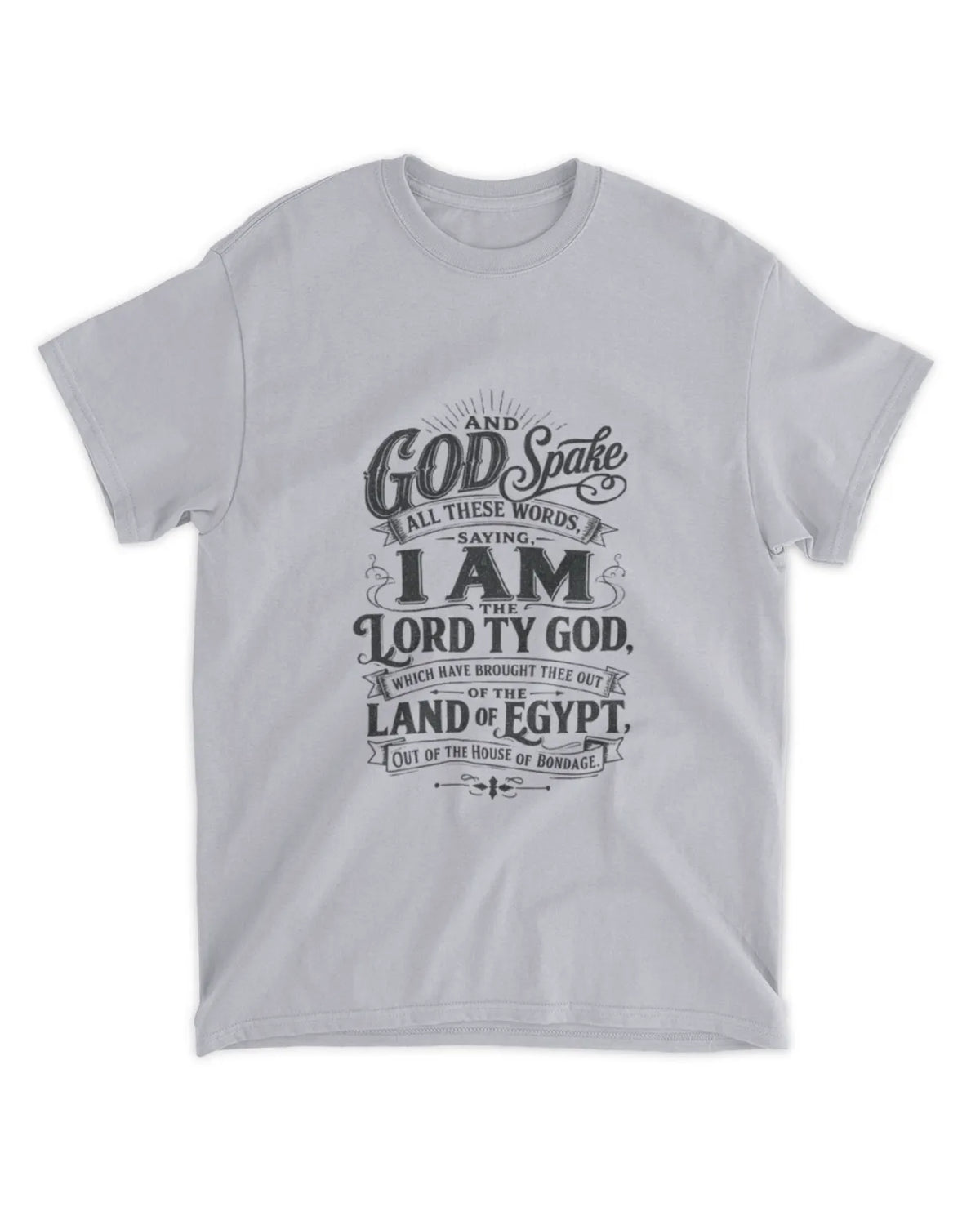 Exodus 20:1 t-shirt vintage v4